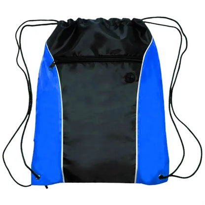 Two Tone Drawstring w/ Earphone Outlet Backpack (13.5"x17")