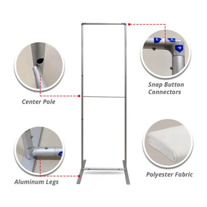 Economy Step and Repeat Banner Stand / Single Sided