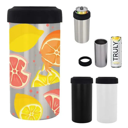 12 Oz. Full Color Slim Stainless Steel Insulated Can Holder