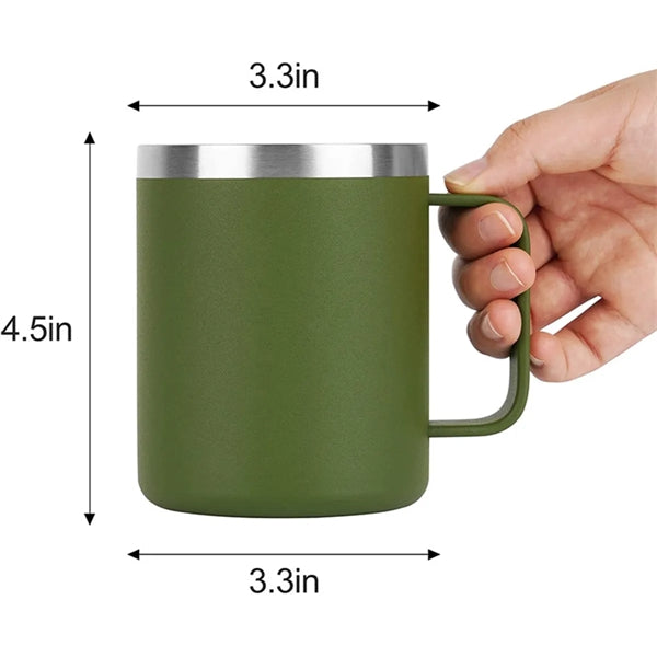 14oz Double Wall Stainless Steel Travel Tumbler Cup with Lid
