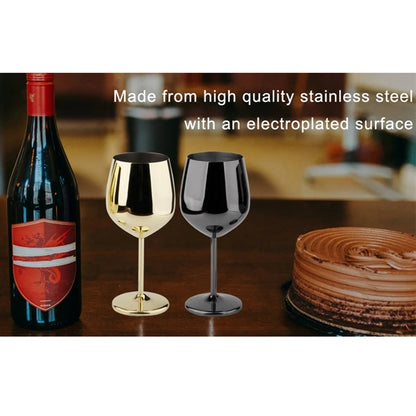18oz Unbreakable Fancy Stainless Steel Wine Glass