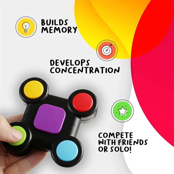 Portable Handheld Light-Up Sounds Memory Training Game