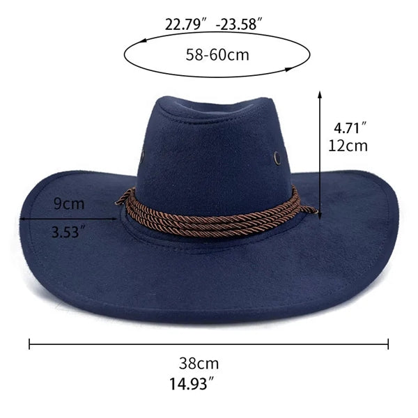 Felt Denim Jazz Hat