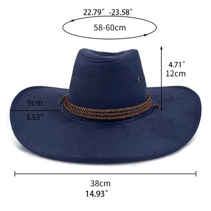 Felt Denim Jazz Hat