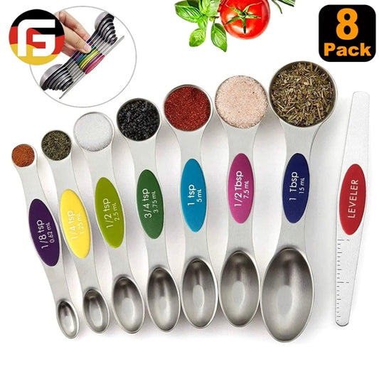 8 pc Magnetic Measuring Spoon Set
