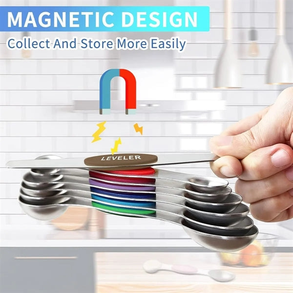 8 pc Magnetic Measuring Spoon Set