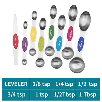 8 pc Magnetic Measuring Spoon Set