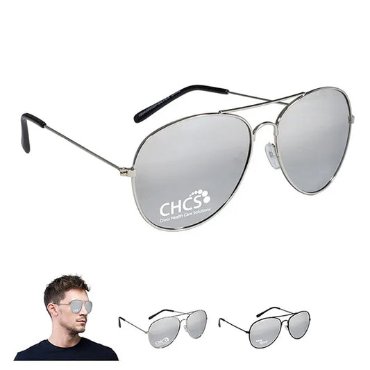 PISMO BREEZE Mirrored Aviator Sunglasses