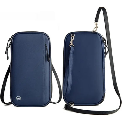Passport Holder Pouch Crossbody Bag Wallet RFID Blocking