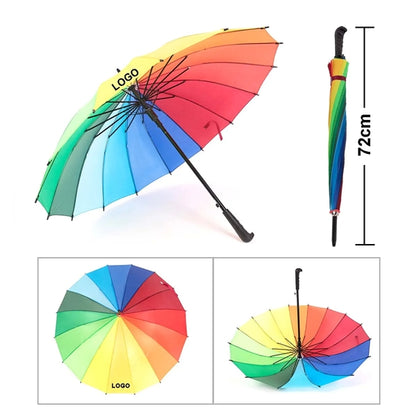 44" Arc Rainbow Umbrella
