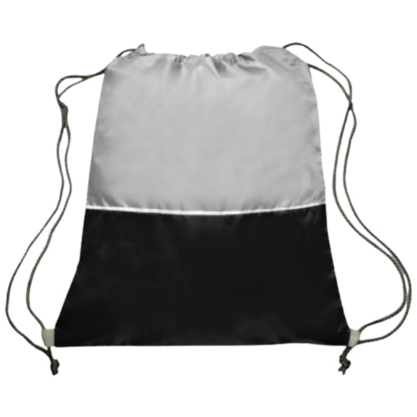 Two Tone Drawstring Backpacks (16.5" x 14.5")