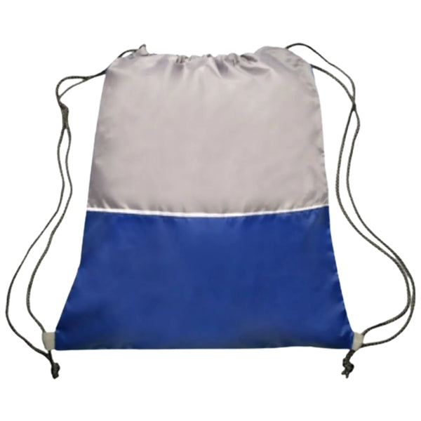Two Tone Drawstring Backpacks (16.5" x 14.5")