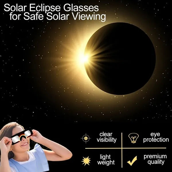 Customizable Paper Total Solar Eclipse Glasses