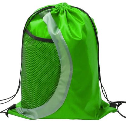 Heavy Duty Drawstring Cinch Backpack Side Mesh Pocket 15"x18