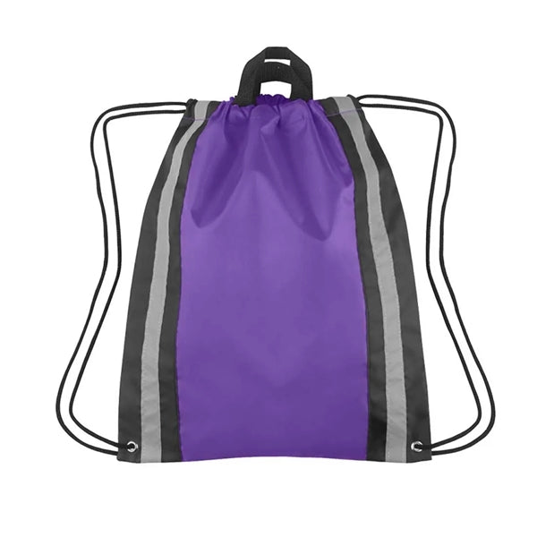 Reflective Sports Gym Drawstring Backpack