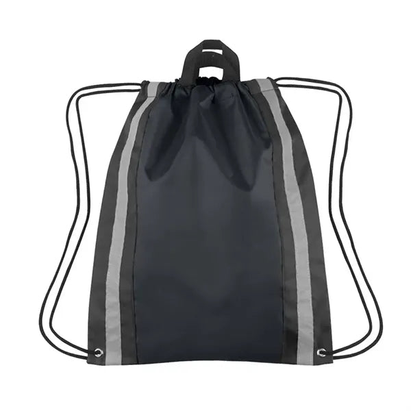 Reflective Sports Gym Drawstring Backpack