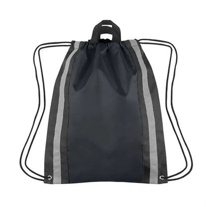 Reflective Sports Gym Drawstring Backpack