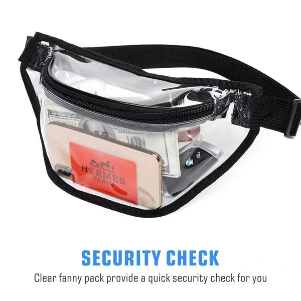Waist Chest Pocket Belt Bag Clear