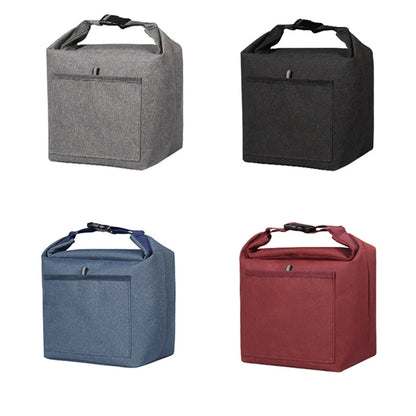 Durable Roll-Top Insulated Lunch Tote Bag Office Picnic
