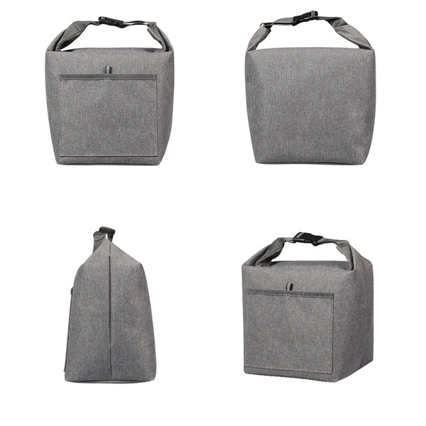 Durable Roll-Top Insulated Lunch Tote Bag Office Picnic