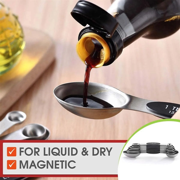 Stainless Steel Magnetic Measuring Spoons