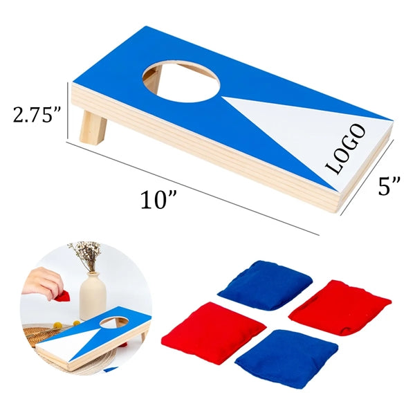 Wooden Mini Cornhole Set