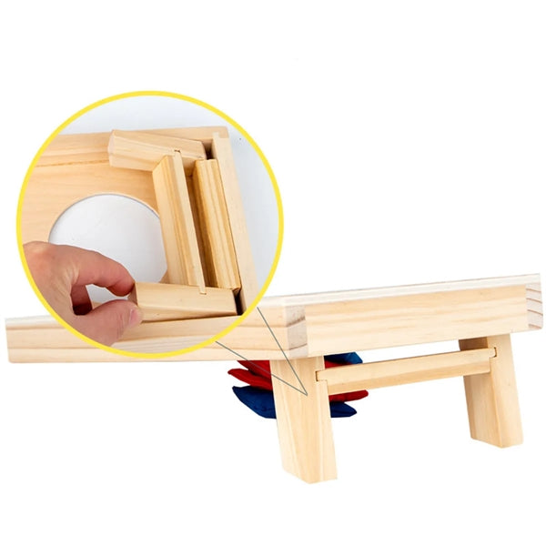 Wooden Mini Cornhole Set