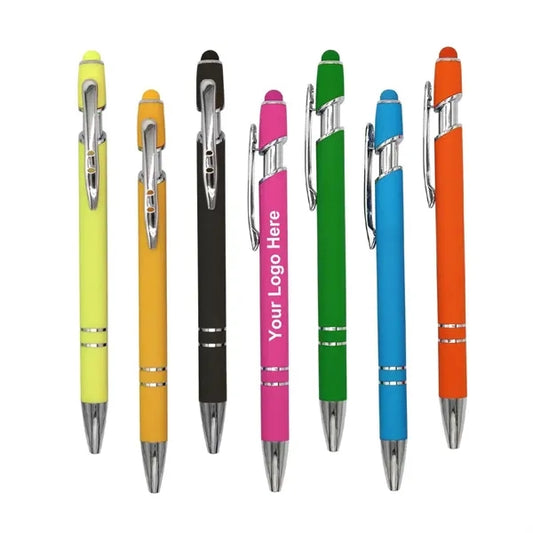 Rubberized Stylus Ballpoint Pen