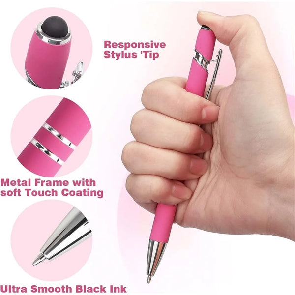 Rubberized Stylus Ballpoint Pen