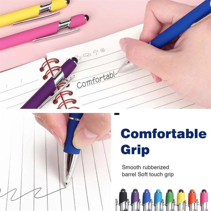 Rubberized Stylus Ballpoint Pen
