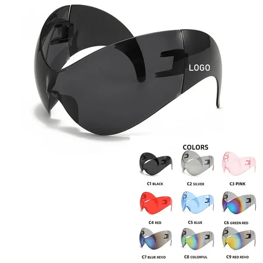 Rimless Oversized Sunglasses