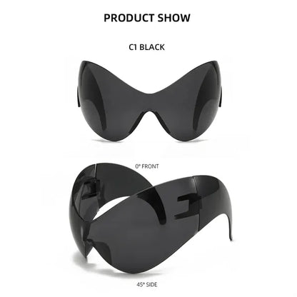 Rimless Oversized Sunglasses