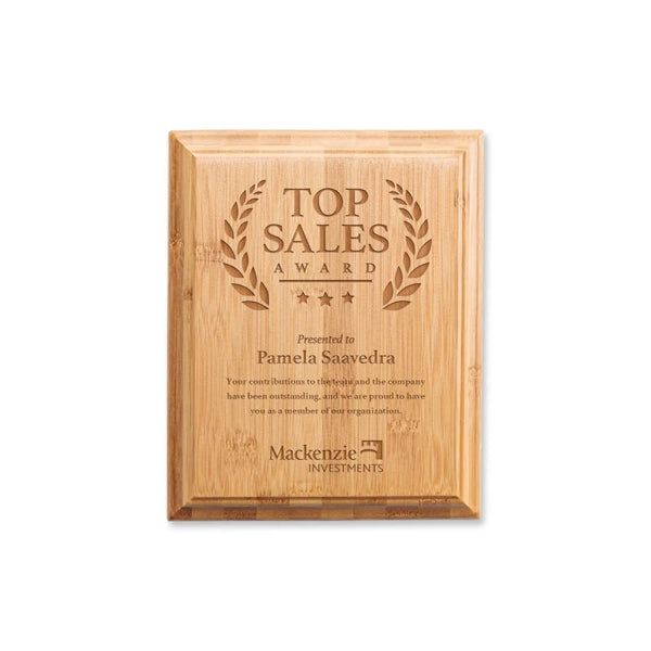 Bamboo Engraved Plaque