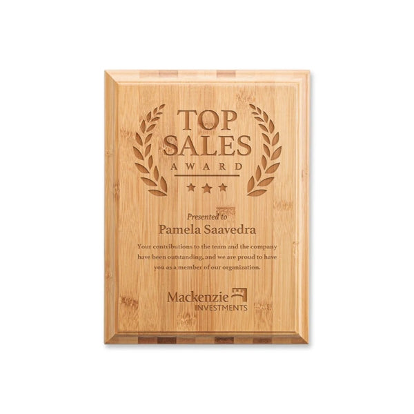 Bamboo Engraved Plaque