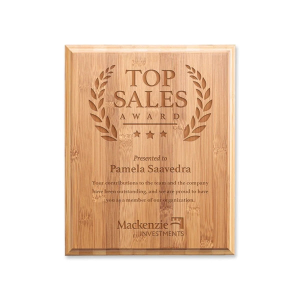 Bamboo Engraved Plaque