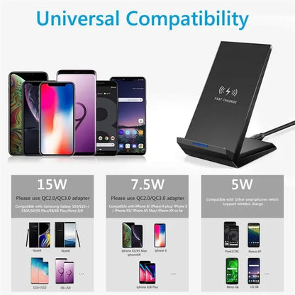 Fast 15W Wireless Charger Stand