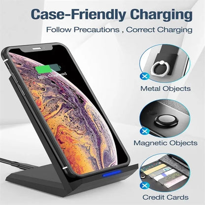 Fast 15W Wireless Charger Stand
