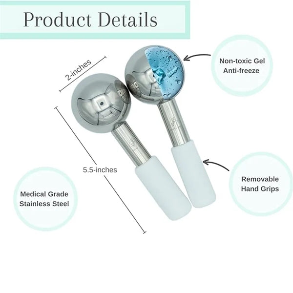 Stainless steel ice wave beauty ball
