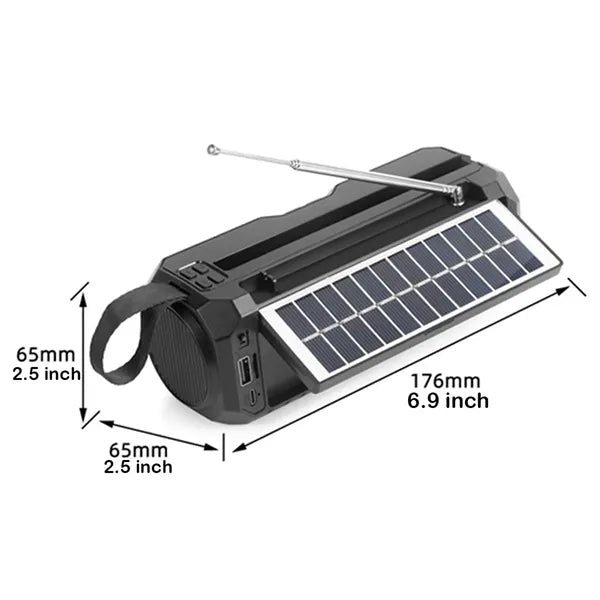 Solar Bluetooth Audio Portable Outdoor Speaker