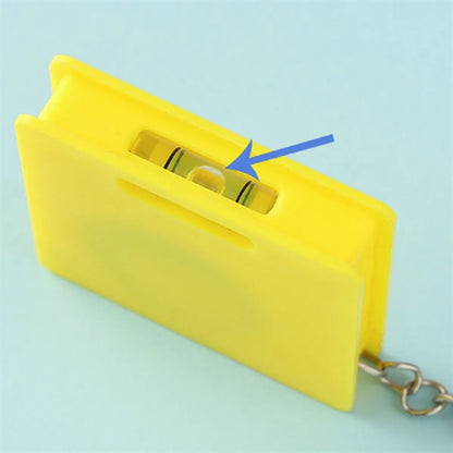 Mini Keychain Tape Bubble Level 1meter Measuring Steel Ruler
