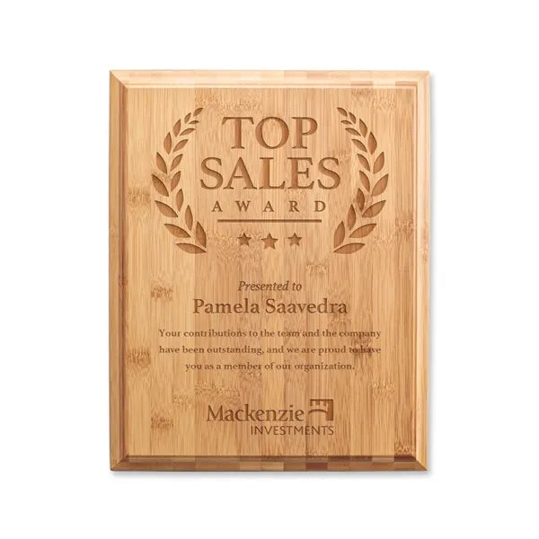 Bamboo Engraved Plaque