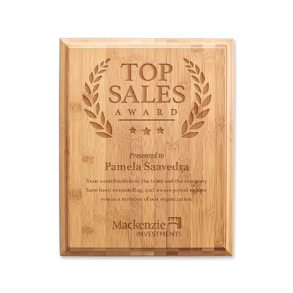 Bamboo Engraved Plaque