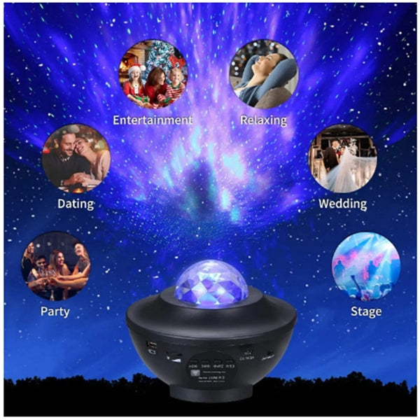 Colorful LED Music Galaxy Light Projector