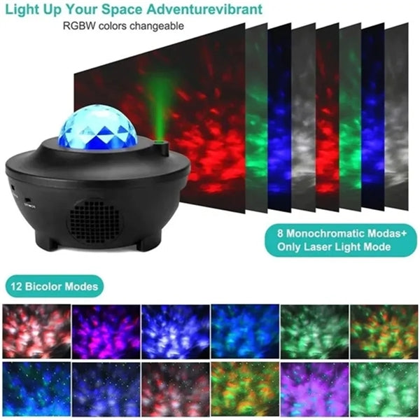 Colorful LED Music Galaxy Light Projector