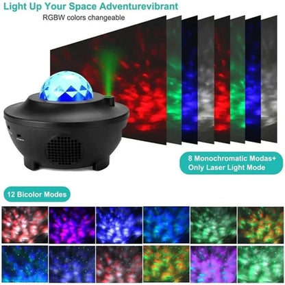 Colorful LED Music Galaxy Light Projector