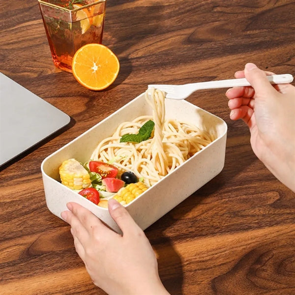Bamboo Covered Lunch Box