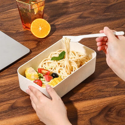 Bamboo Covered Lunch Box