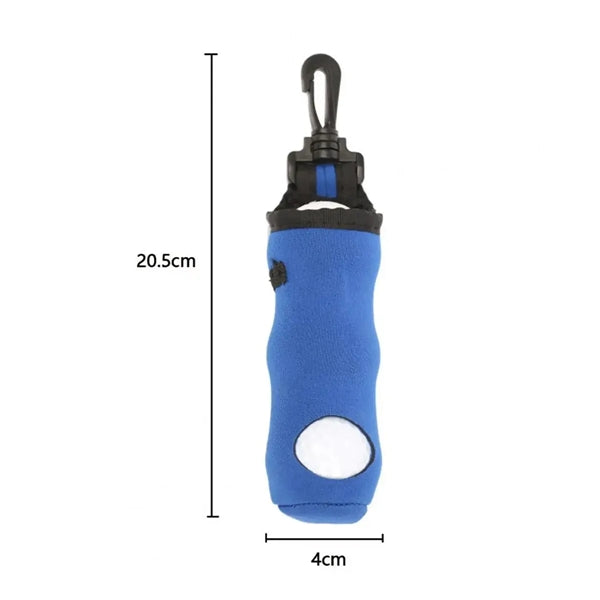 Portable Golf Ball Pouch With Tee Holder