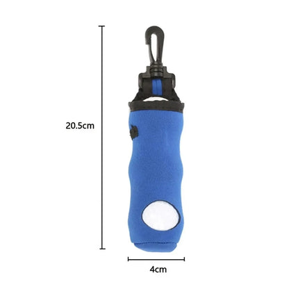 Portable Golf Ball Pouch With Tee Holder