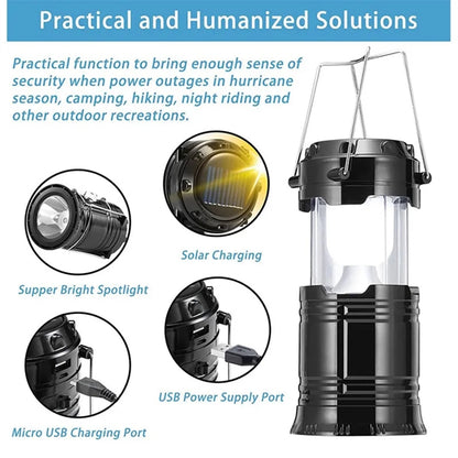 Camping Lantern Power Outages Emergency Collapsible Lights